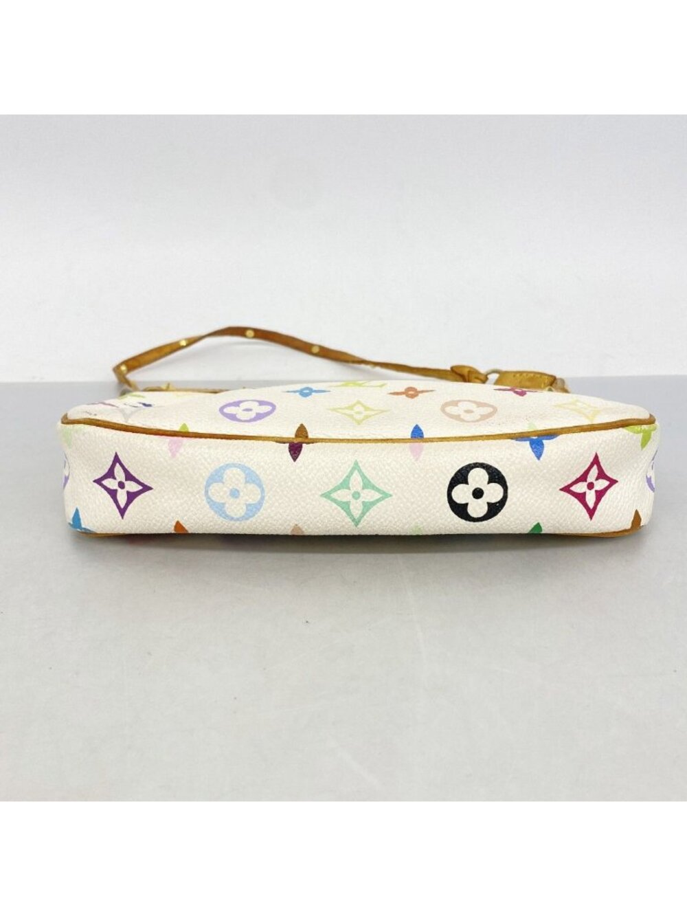 Louis Vuitton Pouch Monogram Multicolor Pochette Blanc - Picture 3 of 10